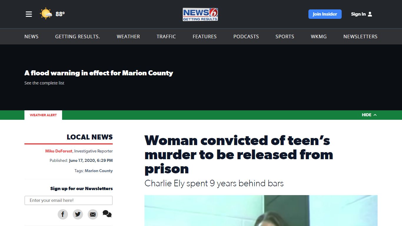 Woman convicted of teen’s murder to be released from prison - WKMG